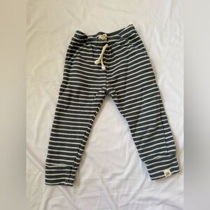 Lulu & Roo Blue + White Striped Joggers, 18-24m